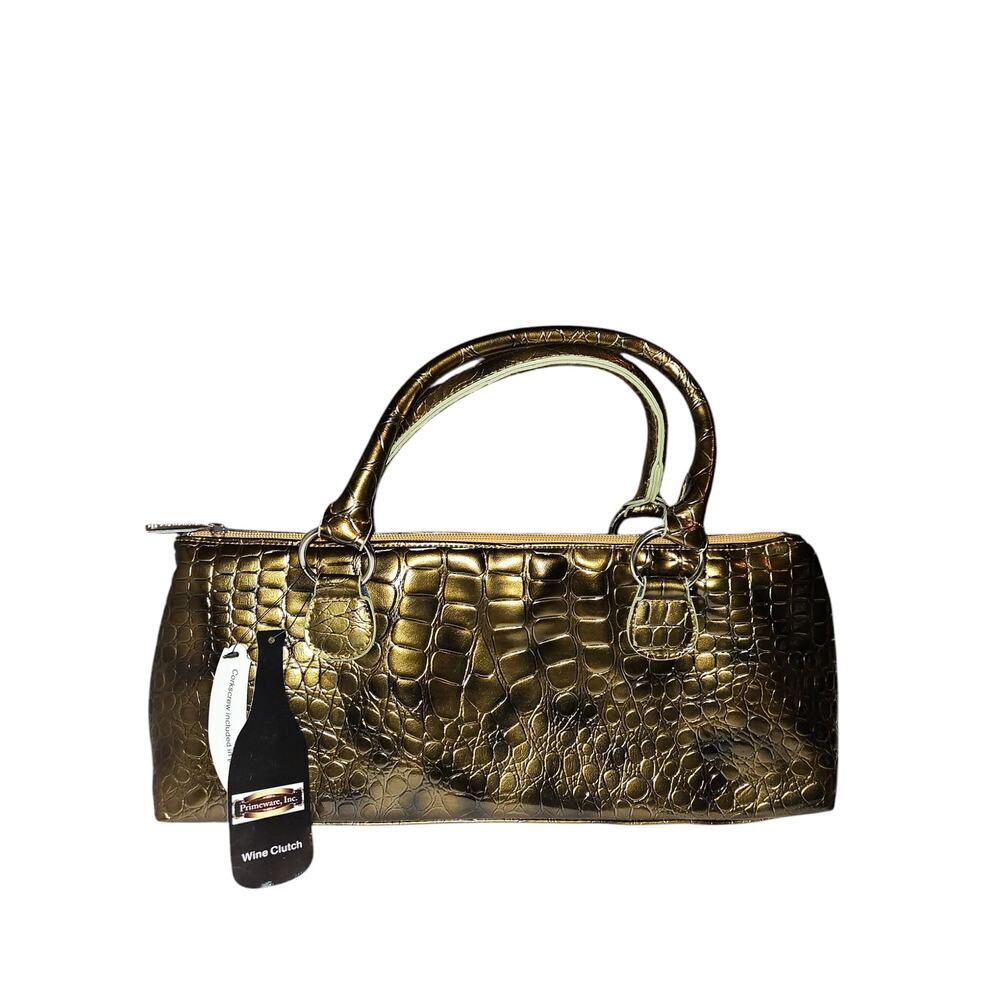 PRIMEWARE WINE CLUTCH BAG THERMAL INSULATED  HOLDS 750ML BOTTLE CORKSCREW NEW